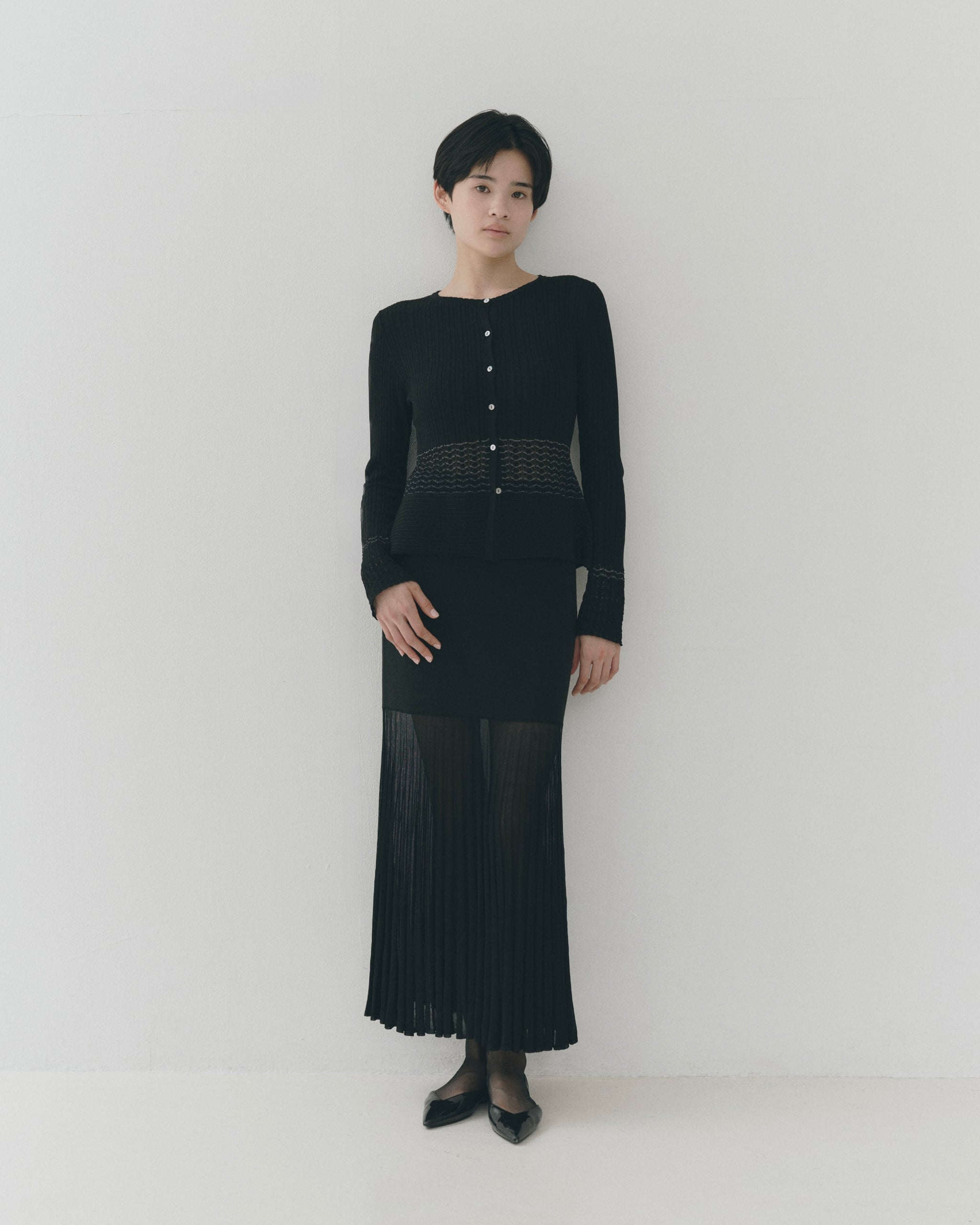 スカート Emily Oda Pleated Maxi Skirt Black 1 EMILY ODA – emilyoda